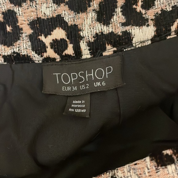 Topshop Cheetah Print Mini Skirt - Picture 4 of 4